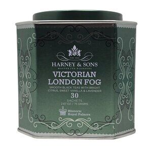 Harney & Sons Victorian London Fog Tea Tin – Empty Collectible Container